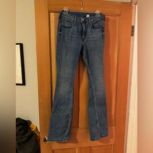 Flare, high rise jeans from H&M.